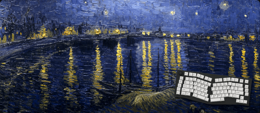 Celestial Rhone - Van Gogh Art Mouse Pads