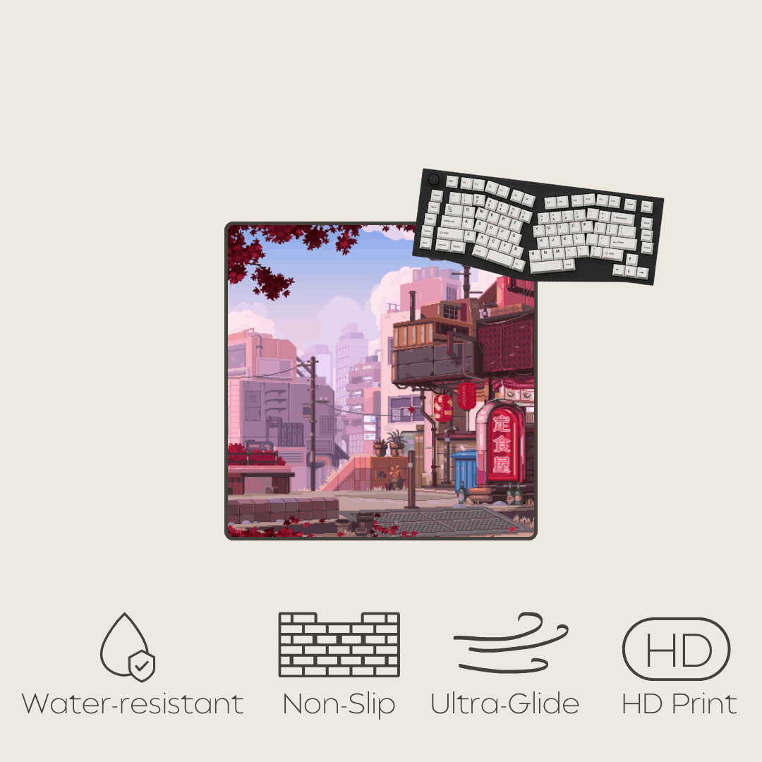 Midday Mauve - Cityscape Mouse Pads