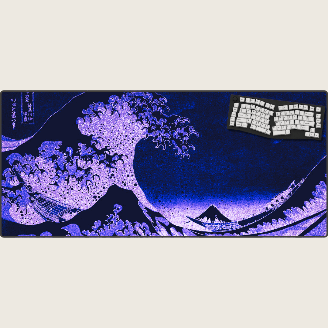 Nebula Curl - Great Wave Mouse Pads