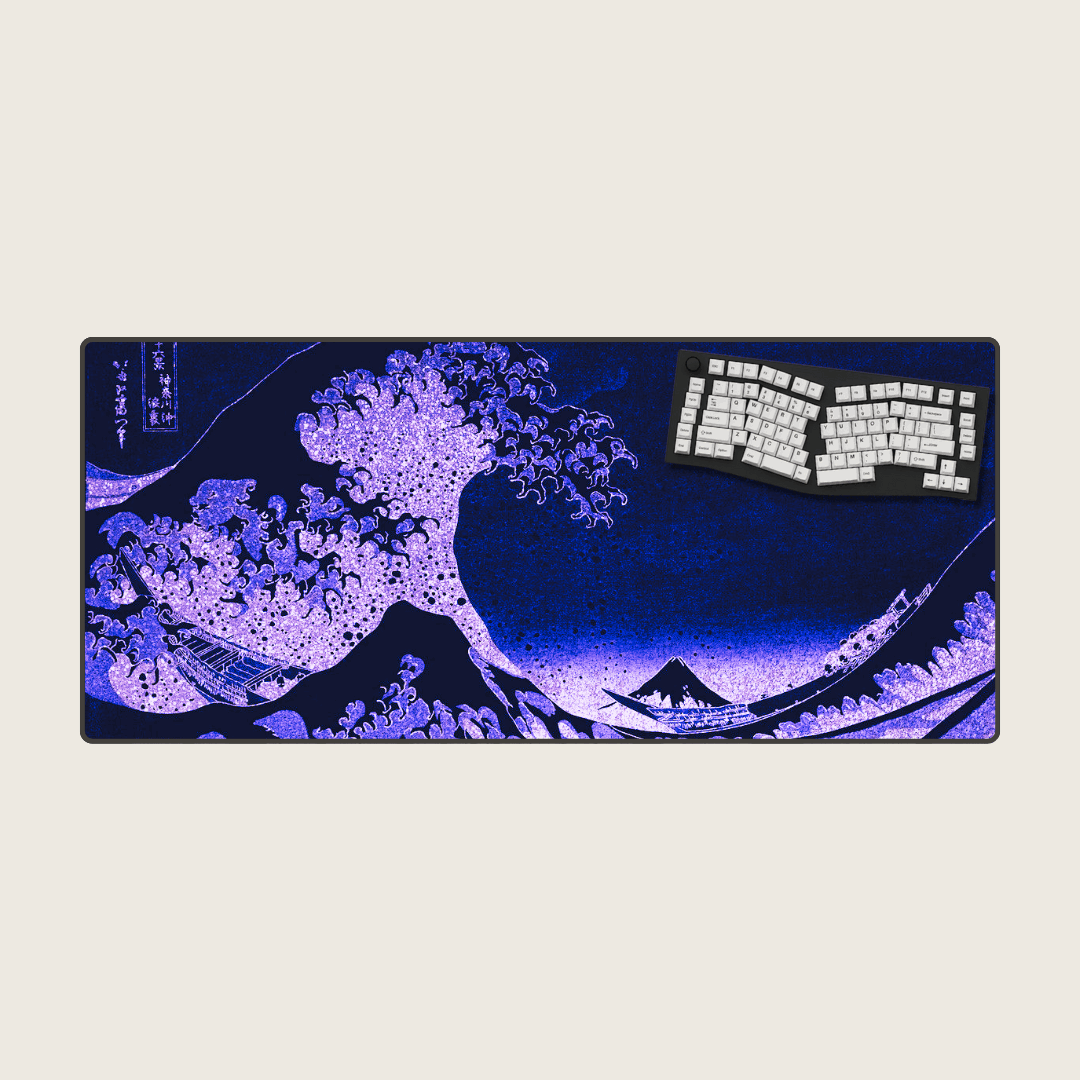Nebula Curl - Great Wave Mouse Pads