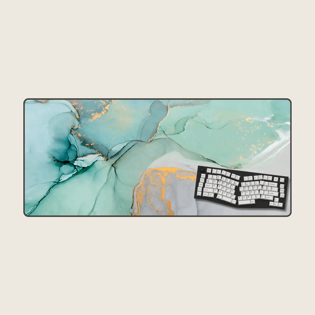 Turquoise - Marble Mouse Pads