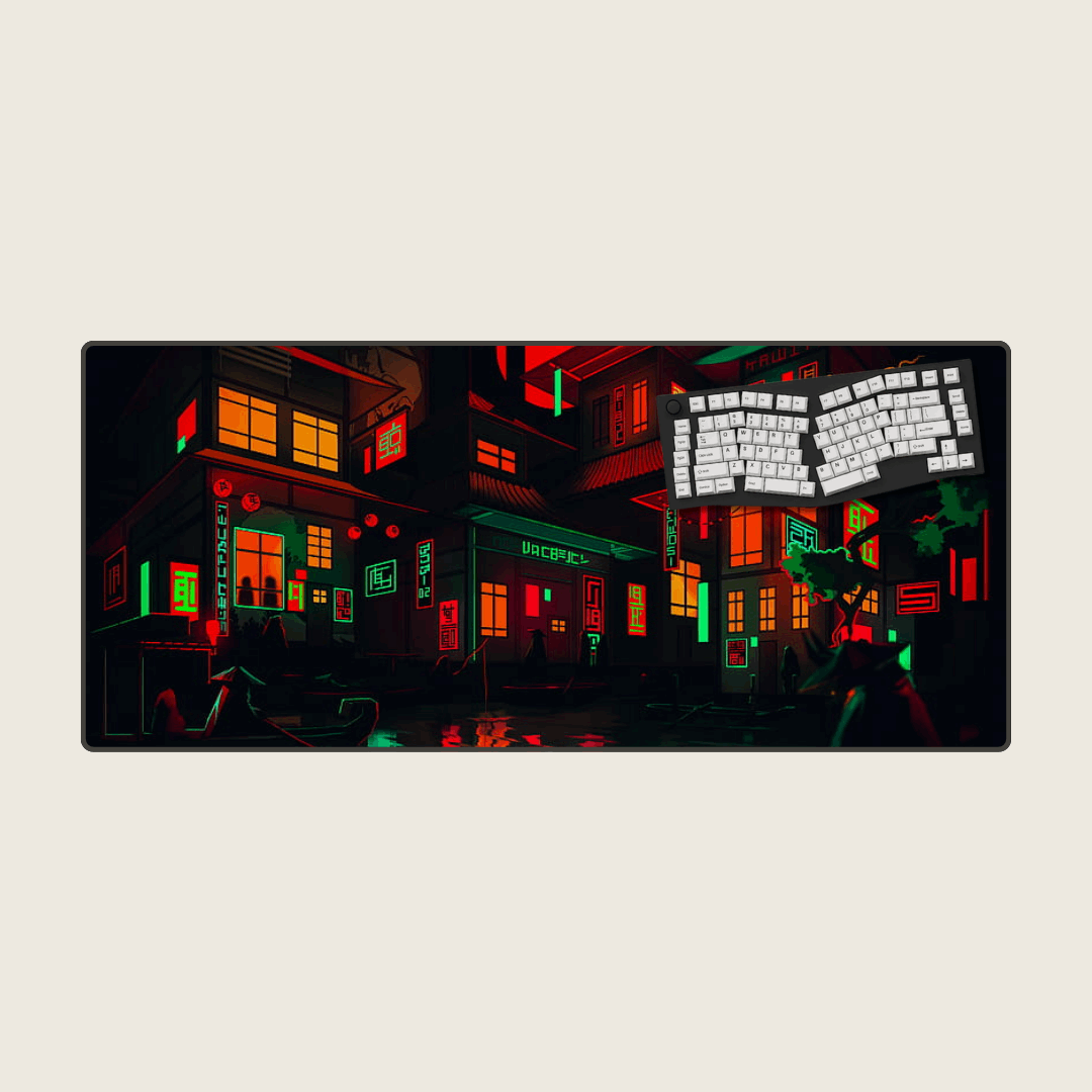 Neon Noir - Cityscape Mouse Pads