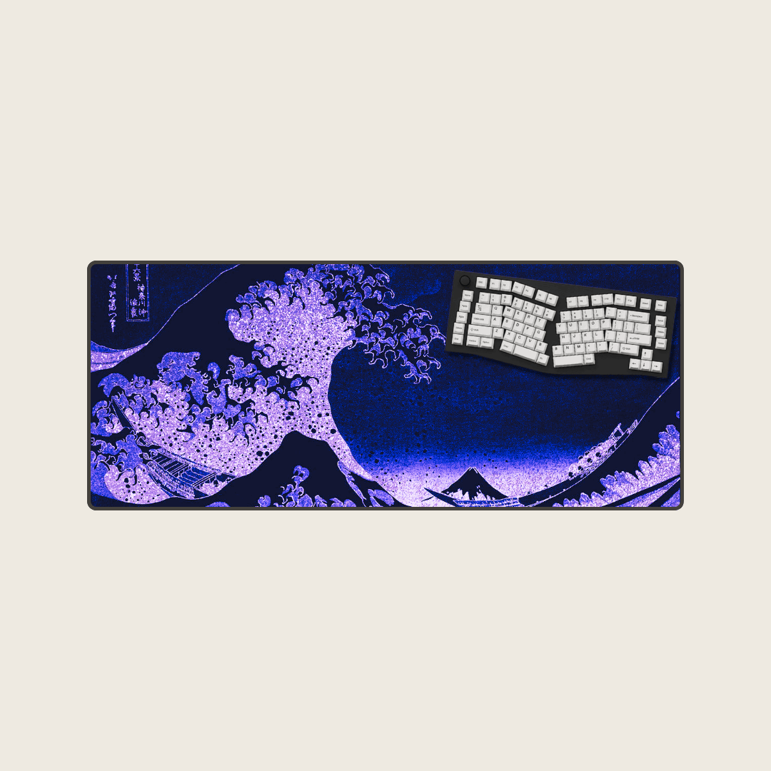 Nebula Curl - Great Wave Mouse Pads