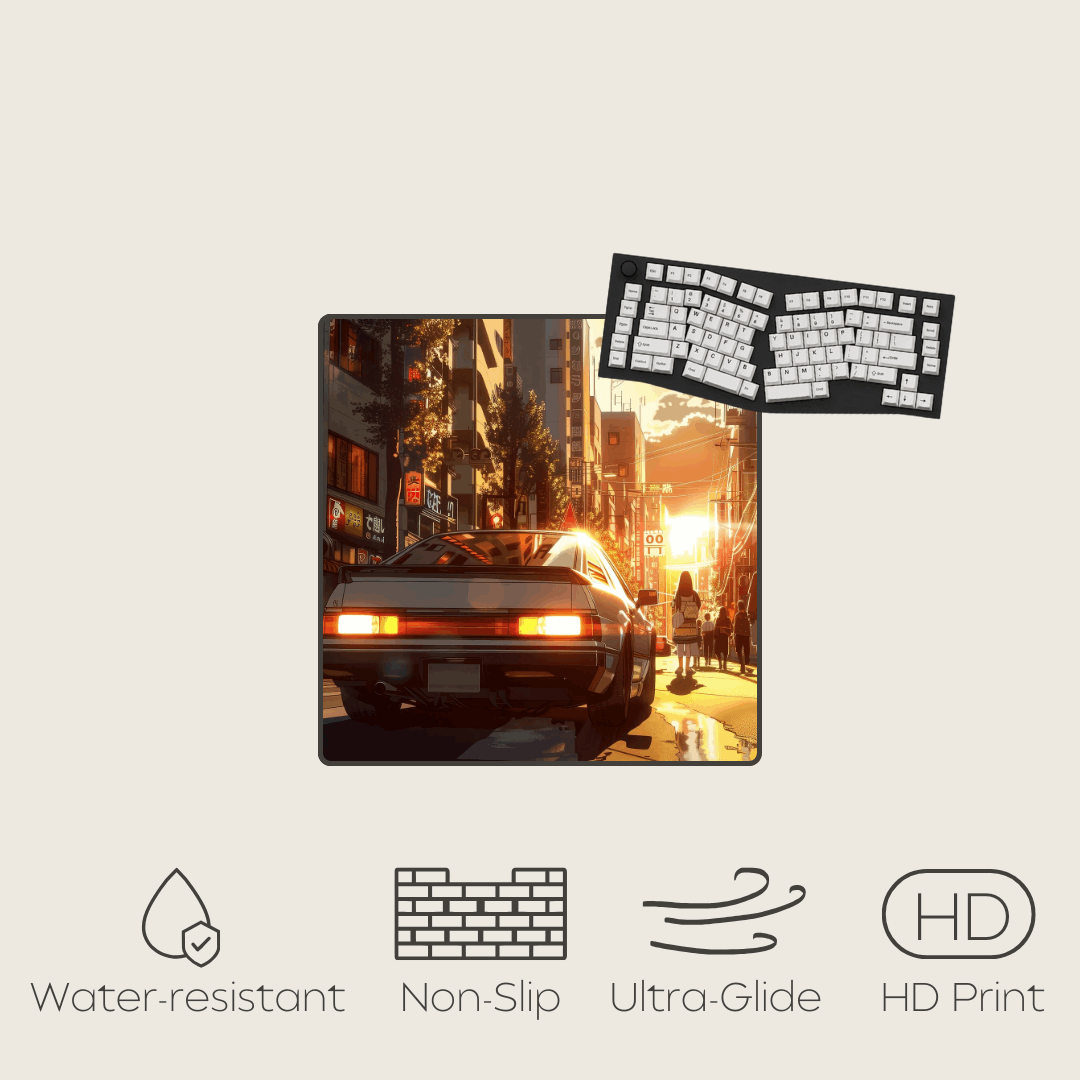 AE86: Rising Sun - Car Mouse Pads