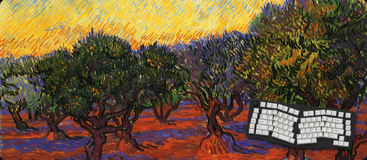 Fiery Fields - Van Gogh Art Mouse Pads