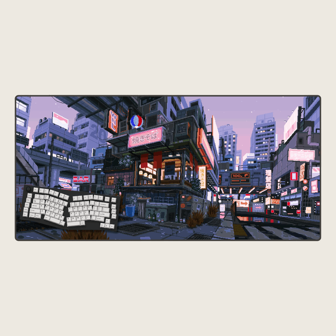 Lavender Lull - Cityscape Mouse Pads