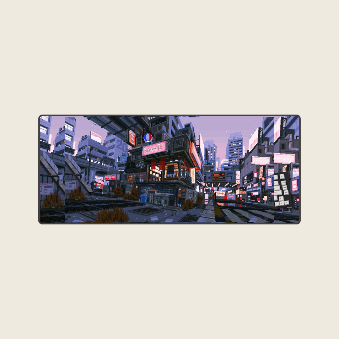 Lavender Lull - Cityscape Mouse Pads