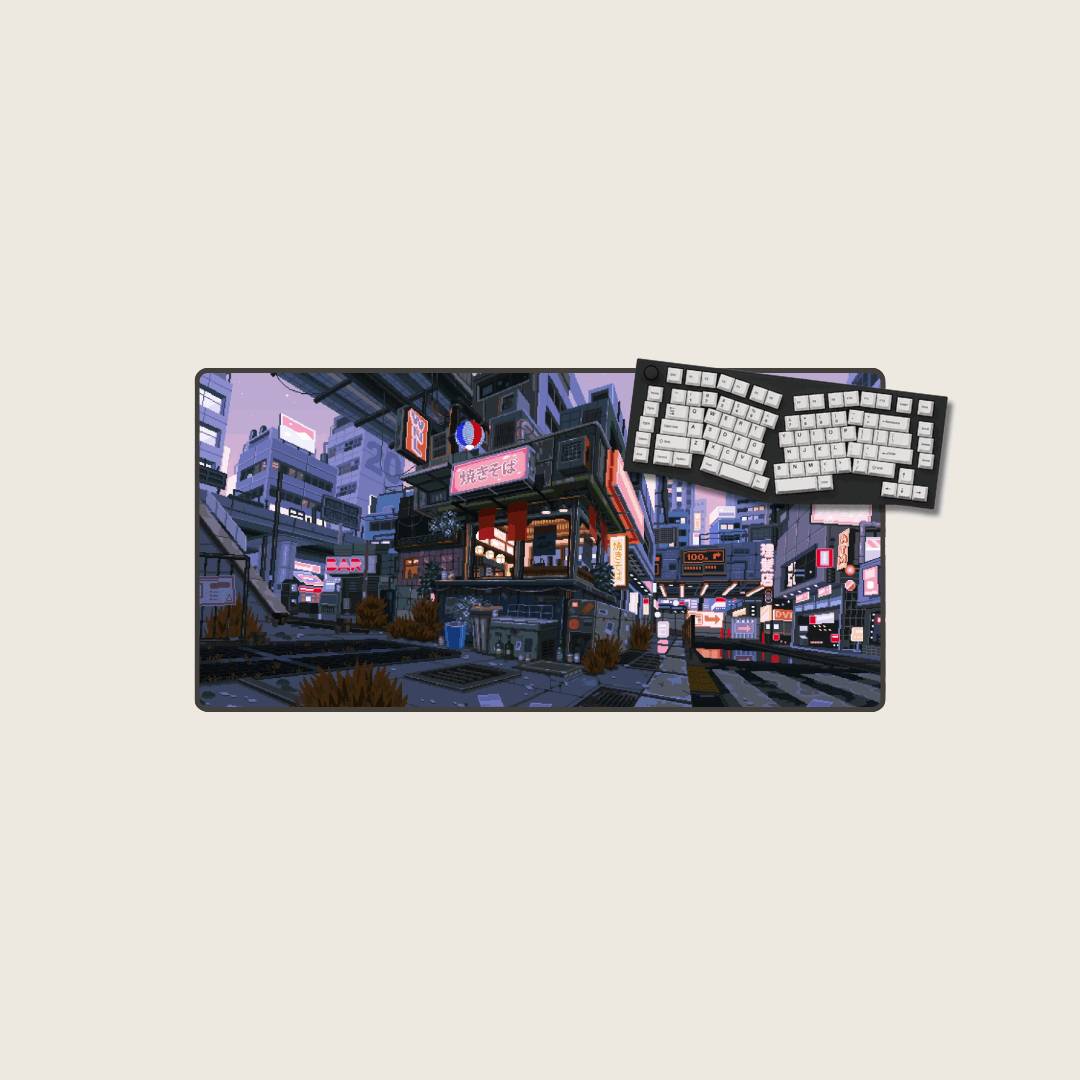 Lavender Lull - Cityscape Mouse Pads
