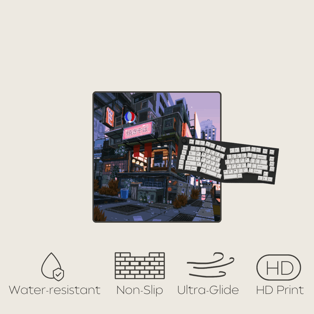 Lavender Lull - Cityscape Mouse Pads