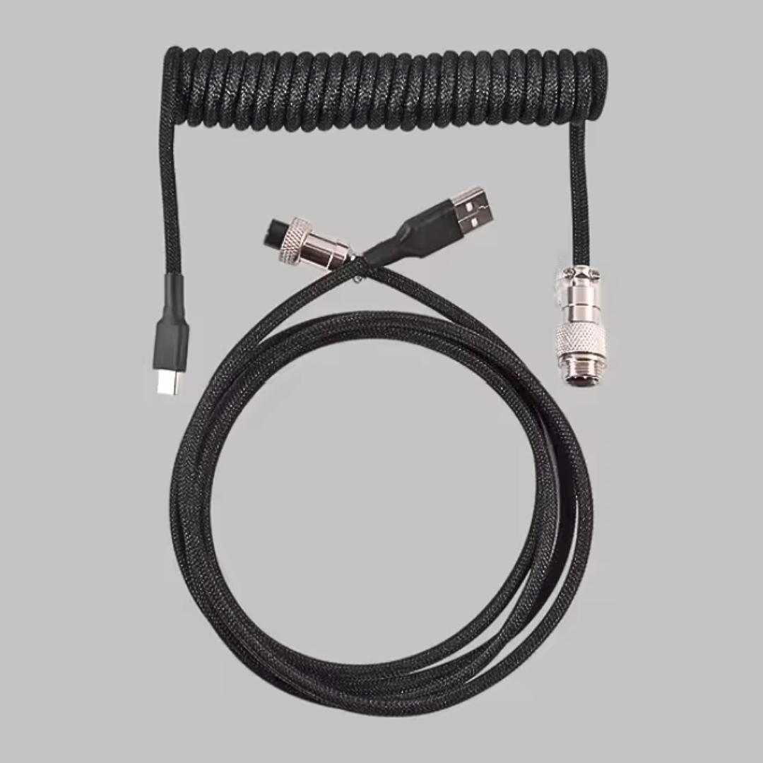 Coiled Keyboard Cables - uncapd. – Custom Gaming Mouse Pads | XXL & XXXXL Mouse Mats
