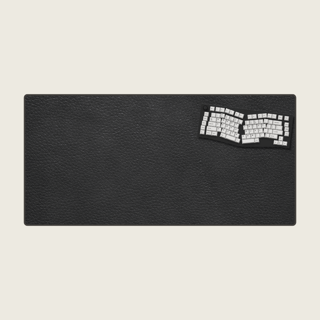 Charcoal - Essentials Leather Mouse Pads
