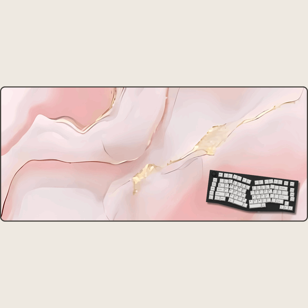 Rose Quartz - Marble Mouse Pads