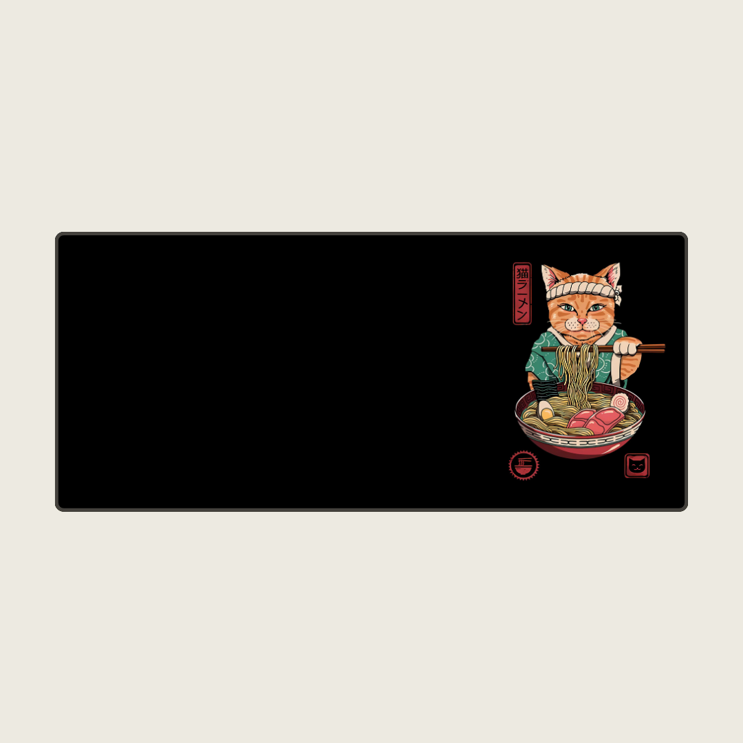 Mewdles - Ninja Cat Mouse Pads