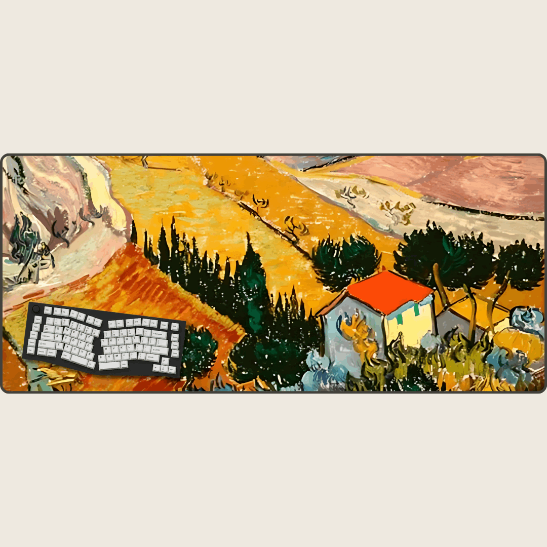 When in Auvers - Van Gogh Art Mouse Pads