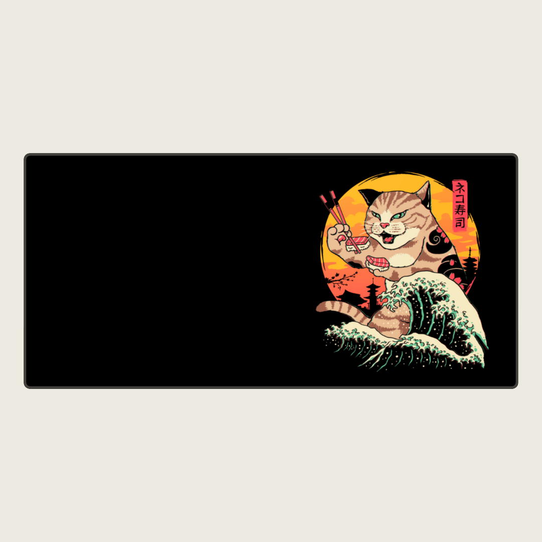 Furyfish - Ninja Cat Mouse Pads