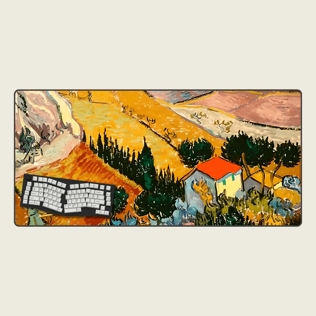 When in Auvers - Van Gogh Art Mouse Pads