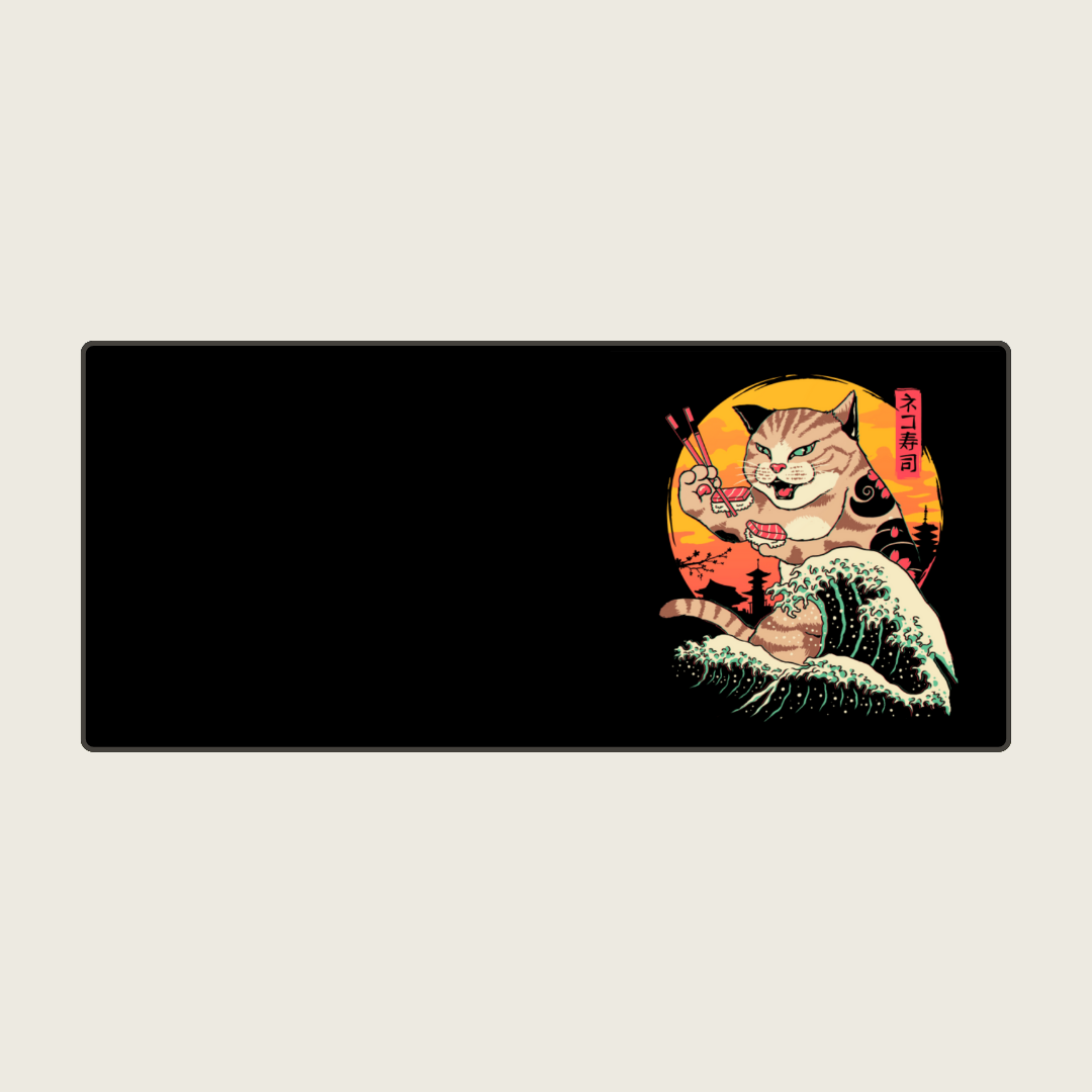 Furyfish - Ninja Cat Mouse Pads
