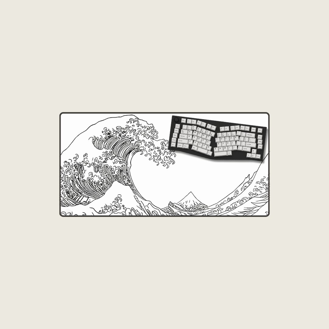 Frost Line - Great Wave Mouse Pads