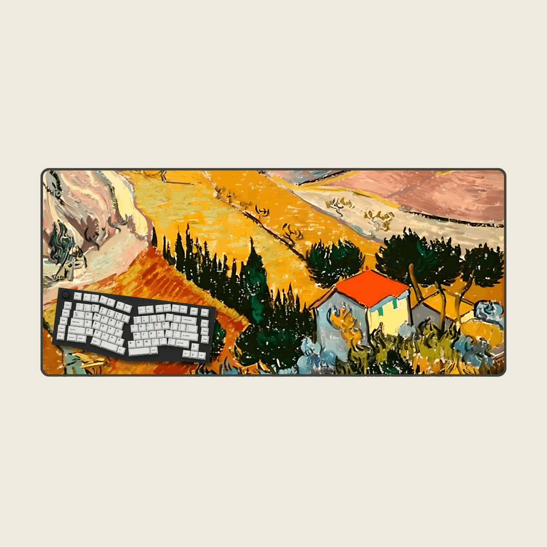 When in Auvers - Van Gogh Art Mouse Pads