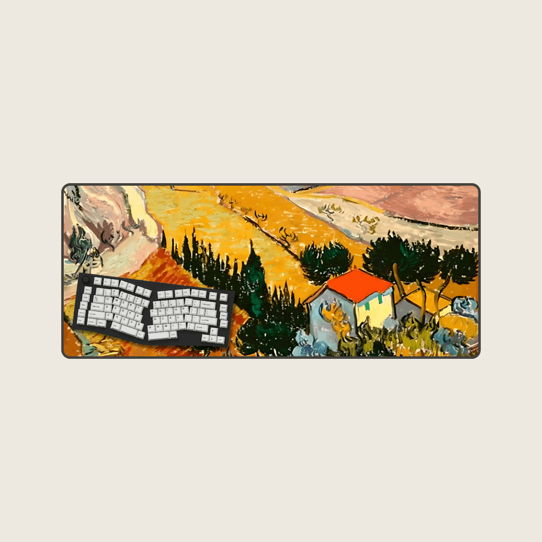 When in Auvers - Van Gogh Art Mouse Pads