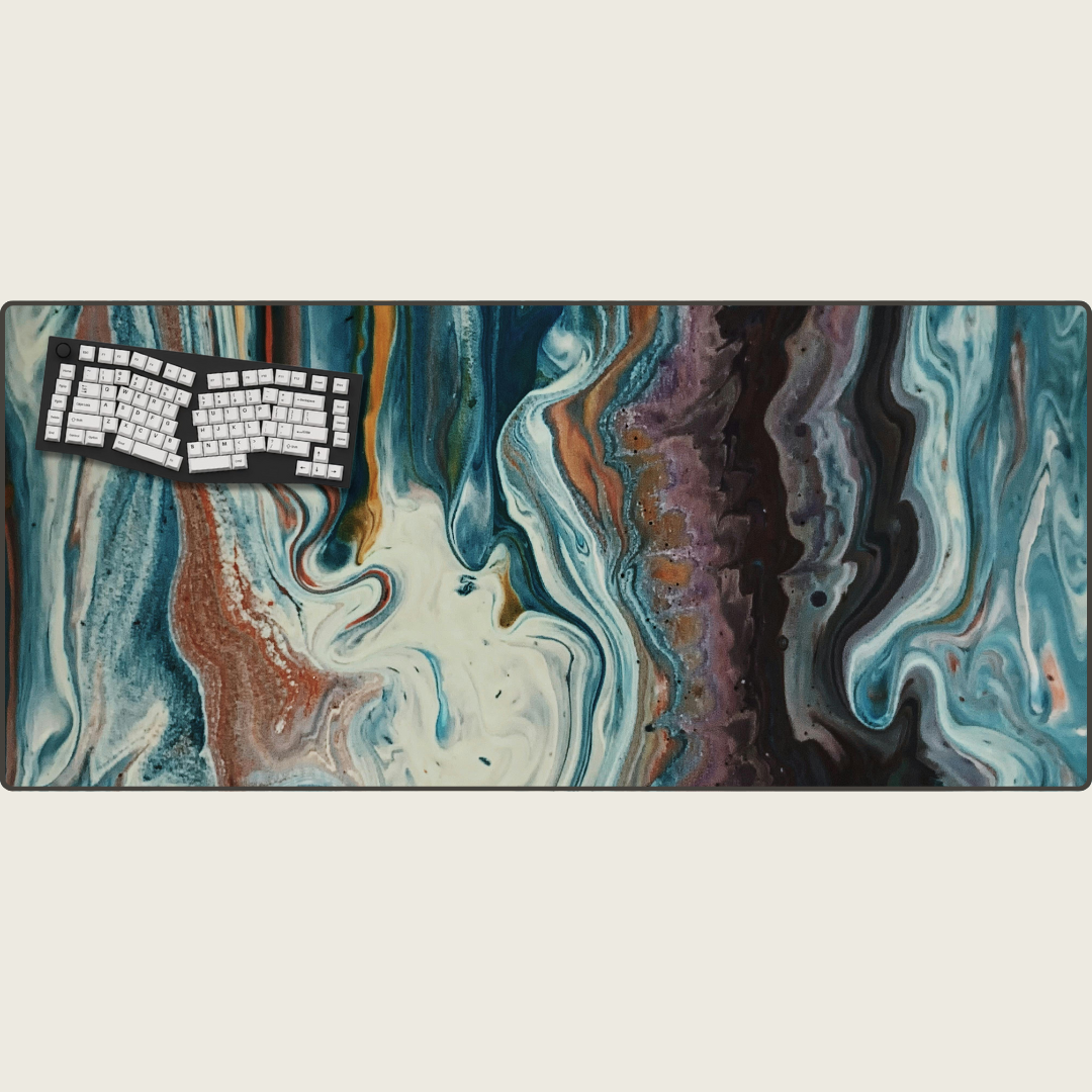 Frosted Pluto - Swirl Mouse Pads