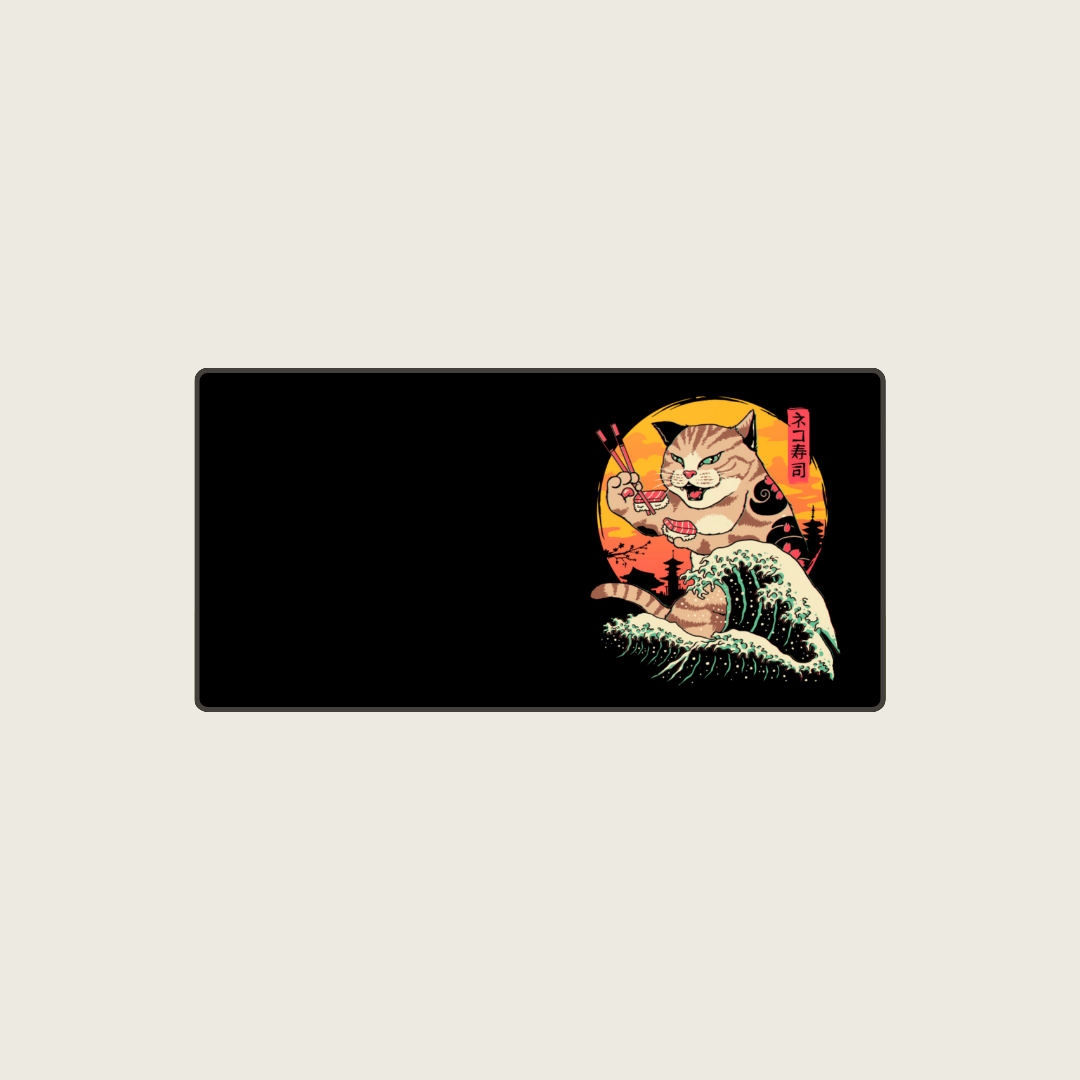 Furyfish - Ninja Cat Mouse Pads