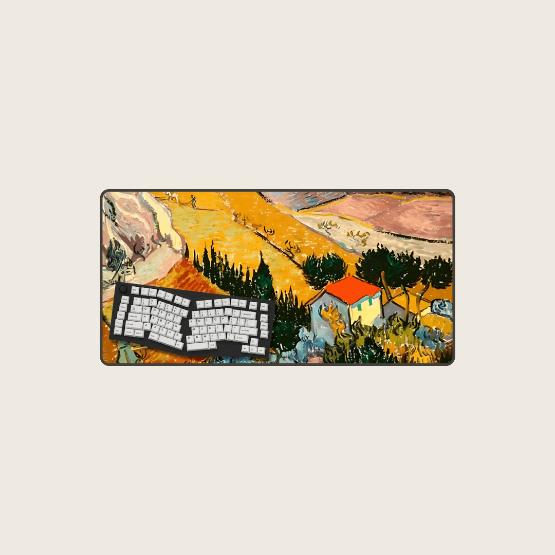 When in Auvers - Van Gogh Art Mouse Pads