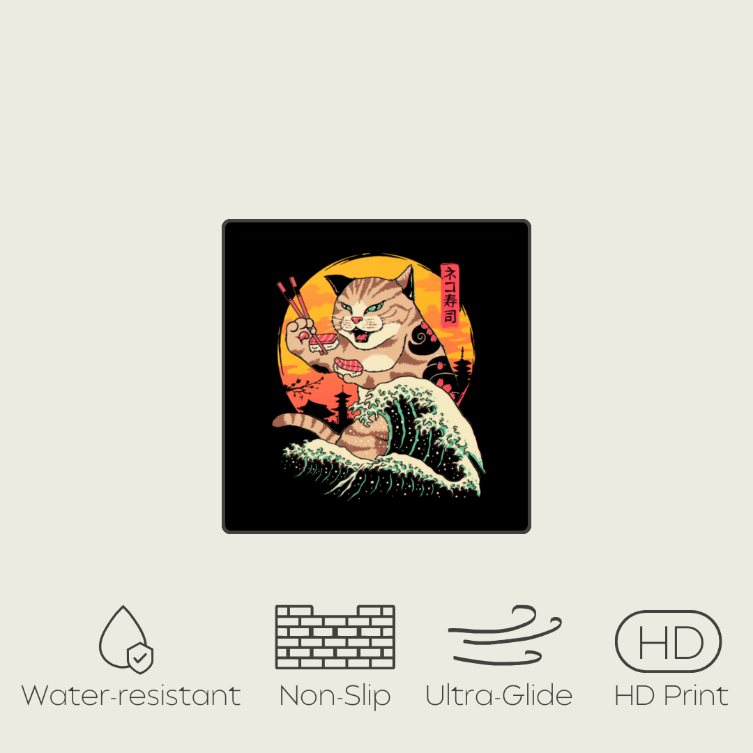 Furyfish - Ninja Cat Mouse Pads