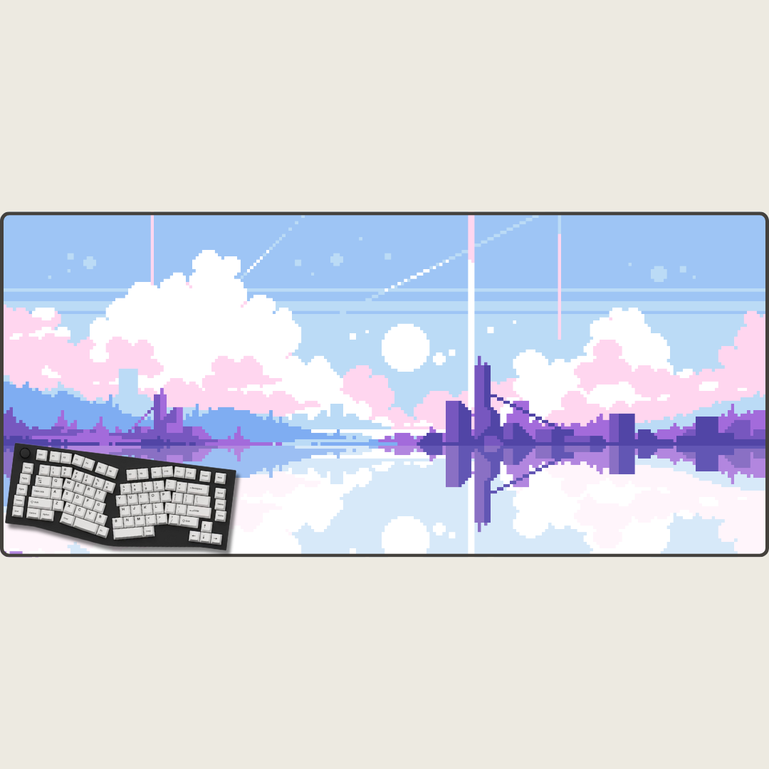 Pixelated Plains - Cityscape Mouse Pads