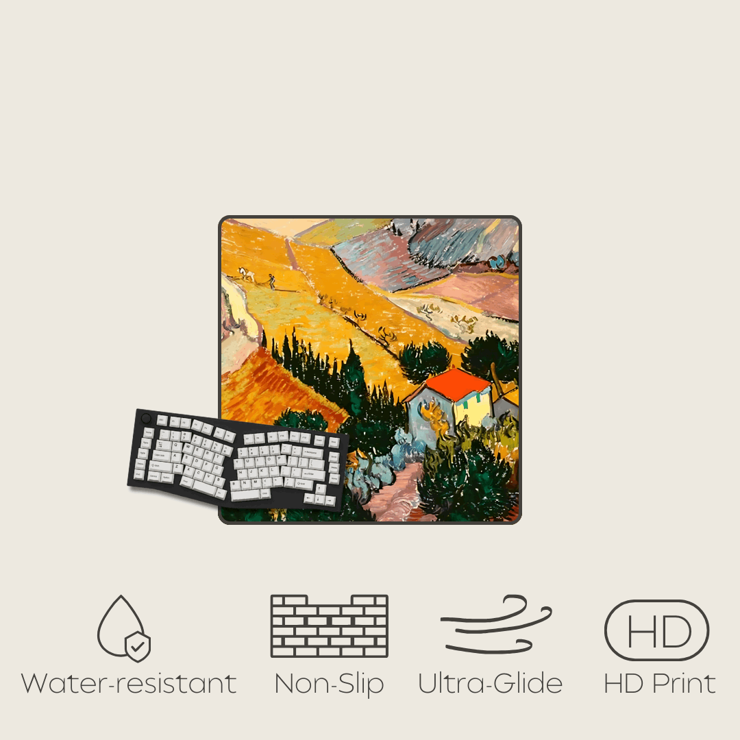 When in Auvers - Van Gogh Art Mouse Pads