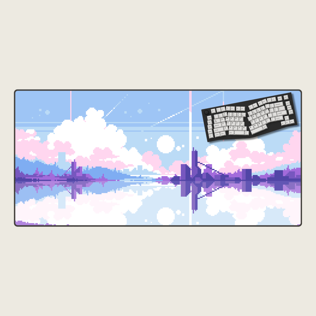 Pixelated Plains - Cityscape Mouse Pads