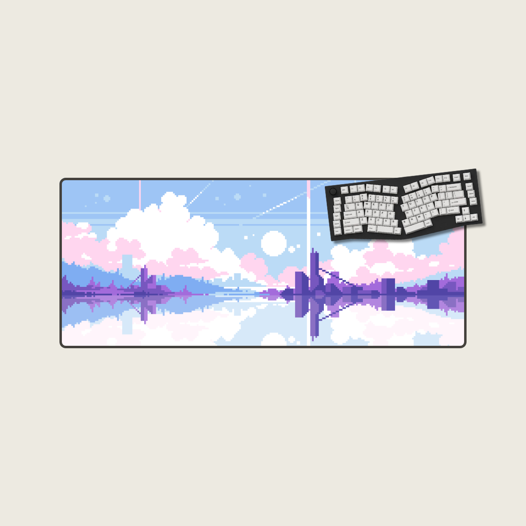 Pixelated Plains - Cityscape Mouse Pads