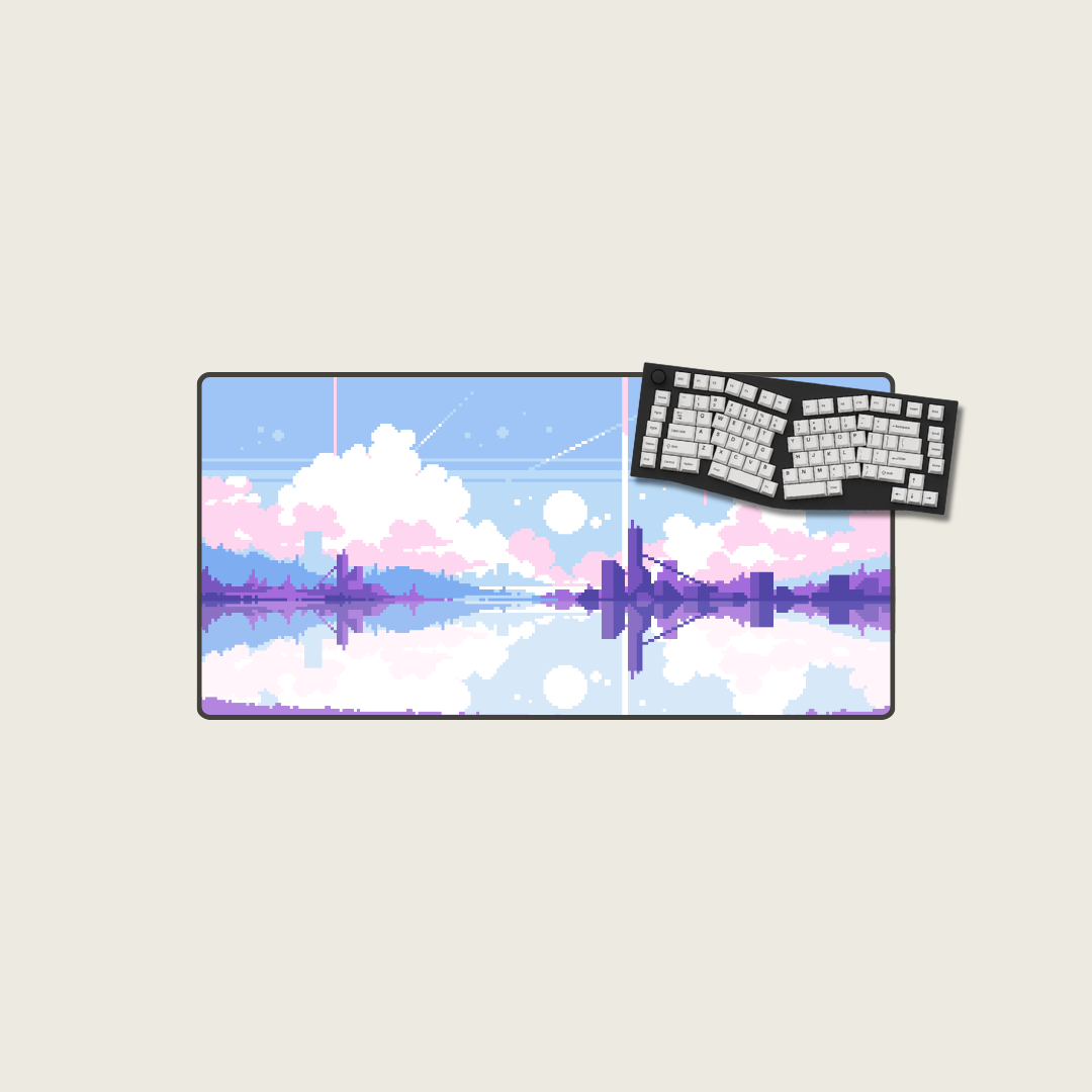 Pixelated Plains - Cityscape Mouse Pads