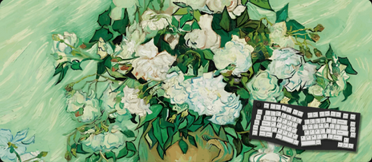 Floral Canvas - Van Gogh Art Mouse Pads