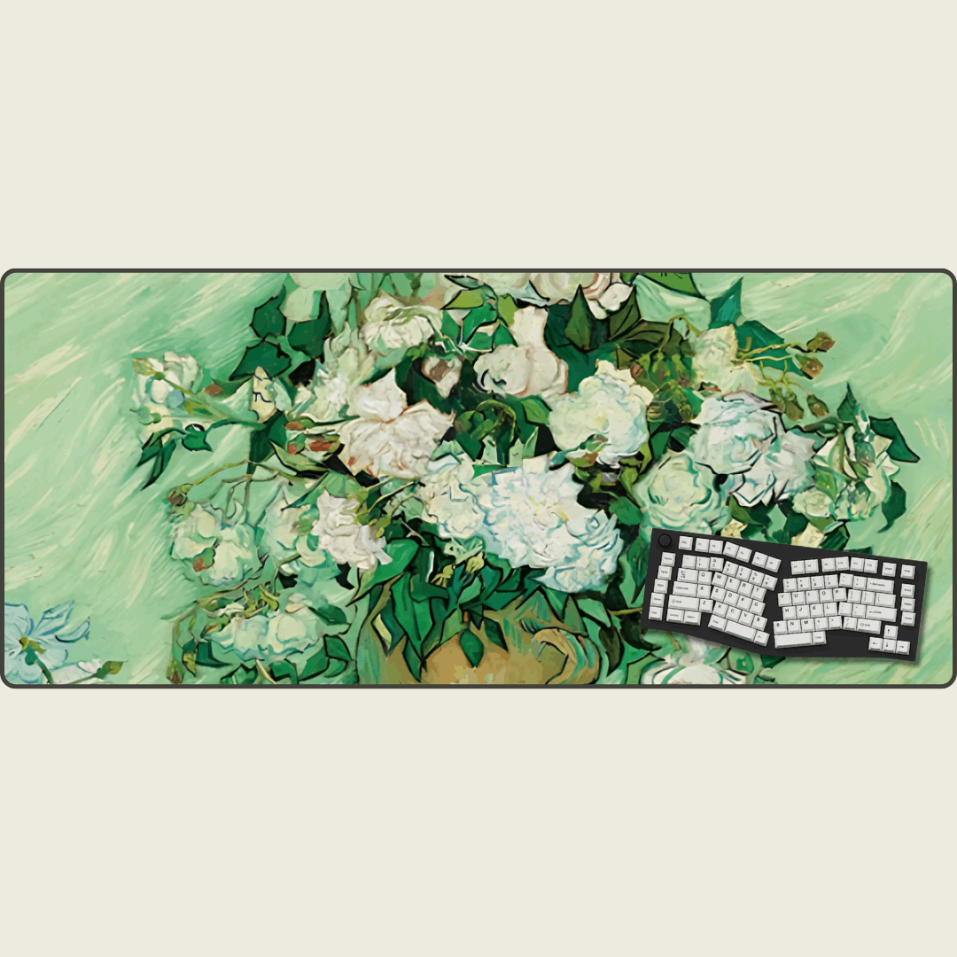 Floral Canvas - Van Gogh Art Mouse Pads