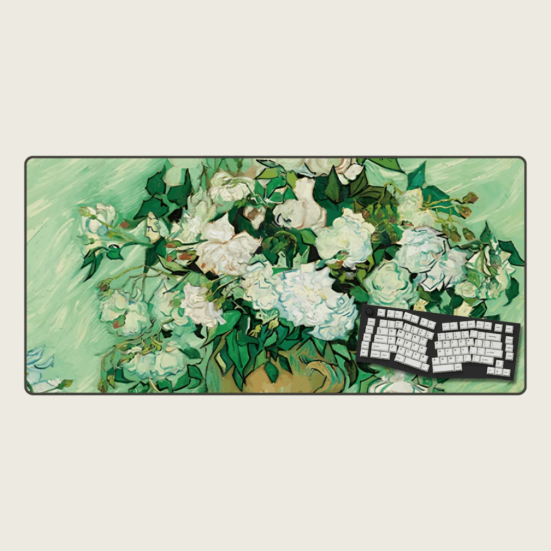 Floral Canvas - Van Gogh Art Mouse Pads