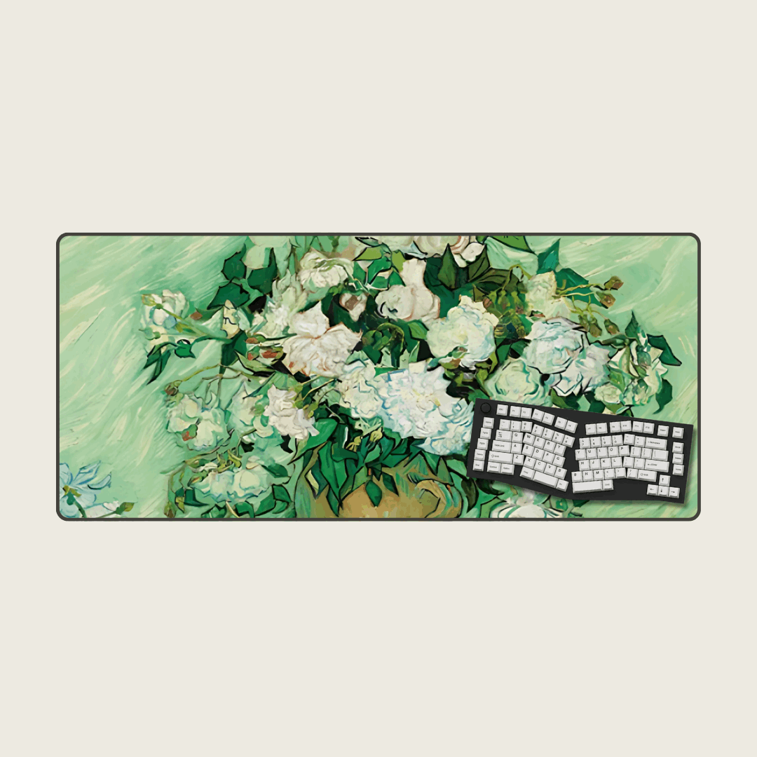 Floral Canvas - Van Gogh Art Mouse Pads
