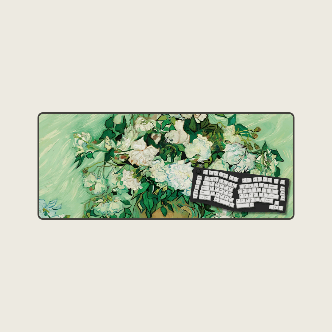 Floral Canvas - Van Gogh Art Mouse Pads
