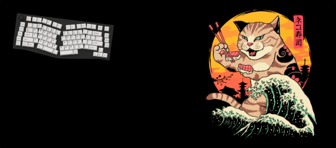 Furyfish - Ninja Cat Mouse Pads