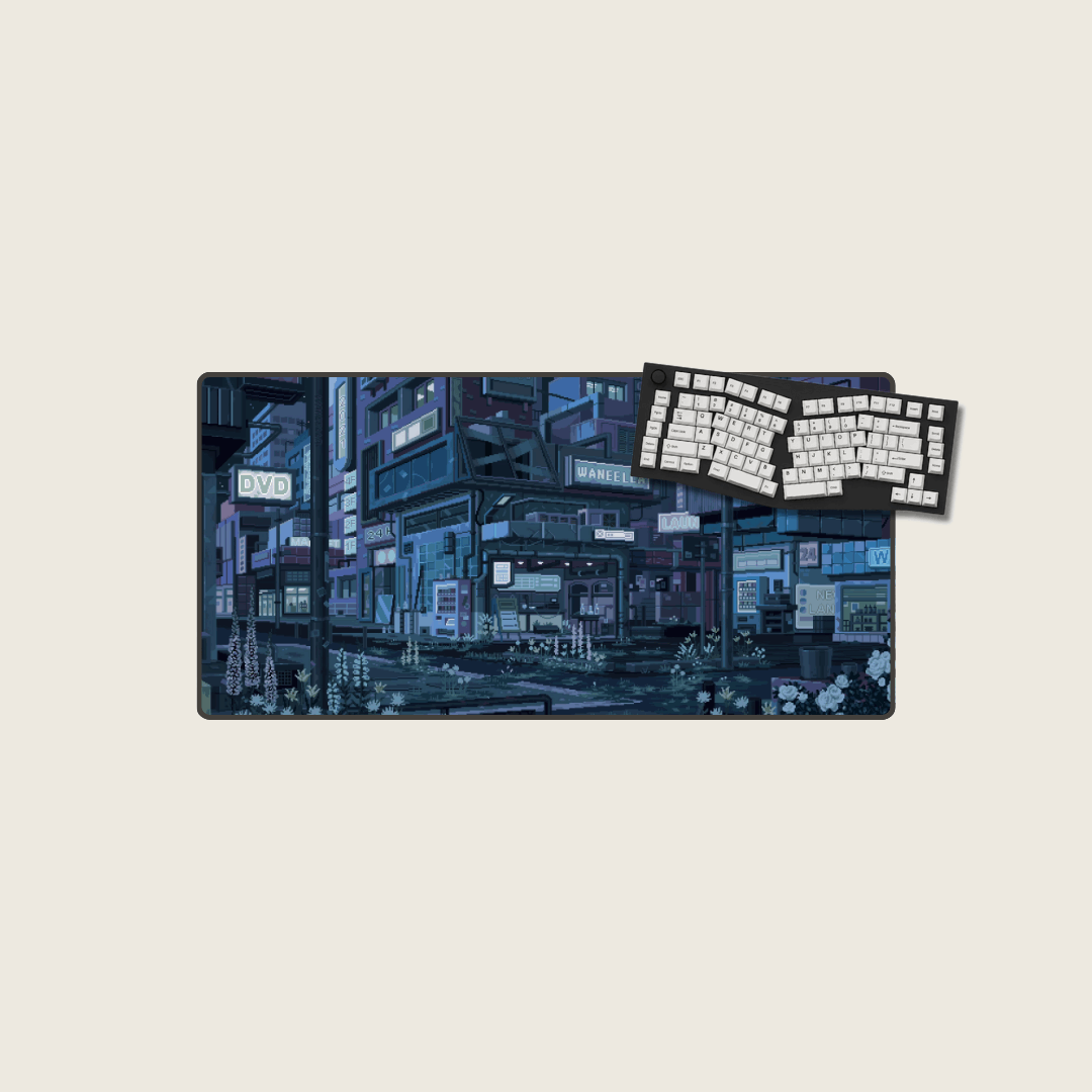 Sapphire Streets - Cityscape Mouse Pads