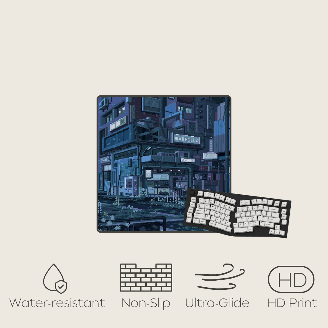 Sapphire Streets - Cityscape Mouse Pads