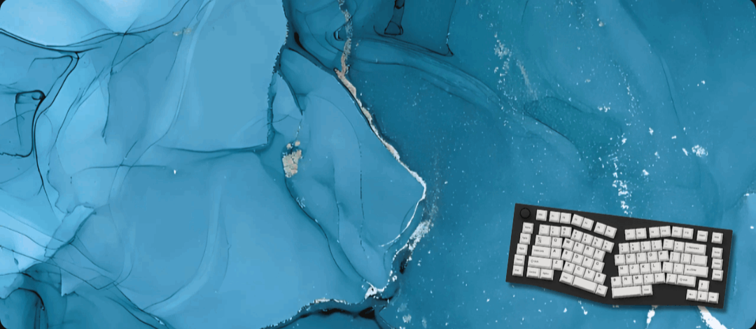Aquamarine - Marble Mouse Pads