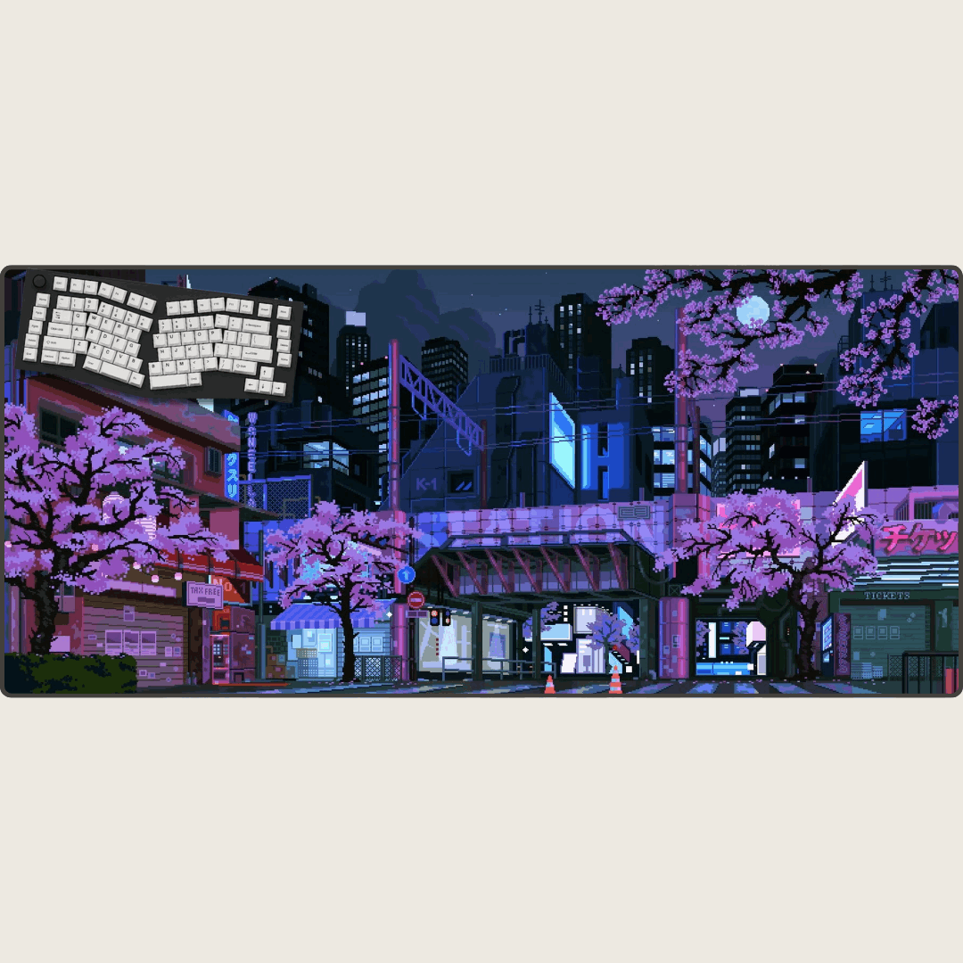 Amethyst Afterglow - Cityscape Mouse Pads