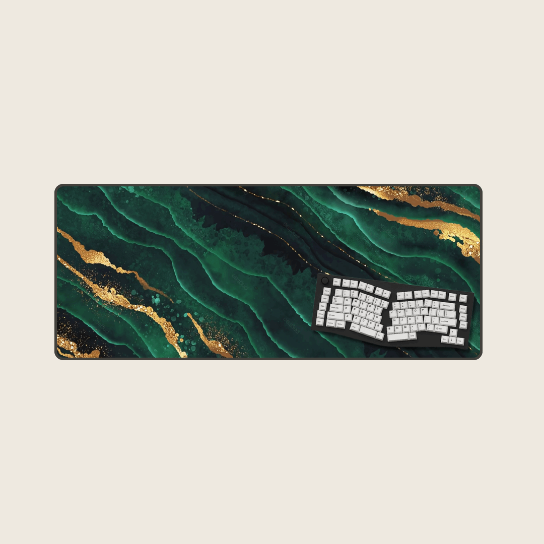 Emerald - Marble Mouse Pads