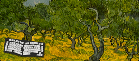 Olive Grove - Van Gogh Art Mouse Pads