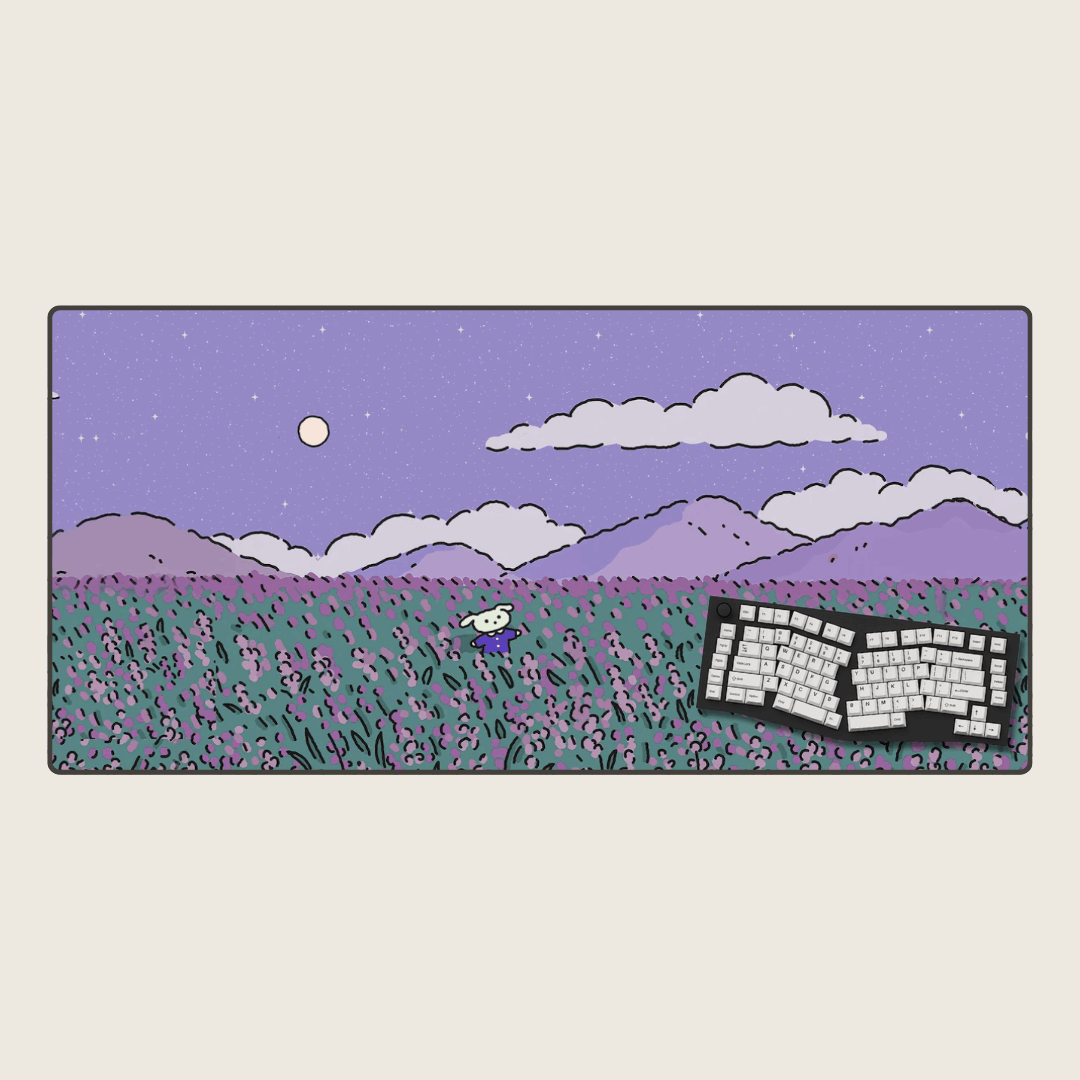 Lush Lavender - Dream Landscape Mouse Pads