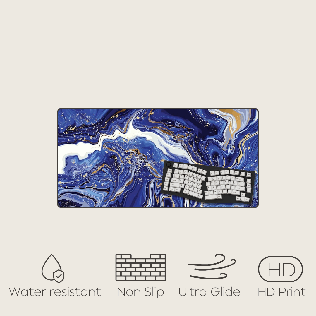 Lapis - Marble Mouse Pads