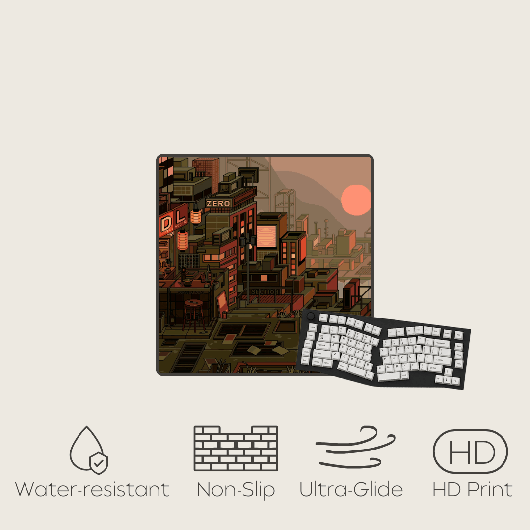 Sunset Sepia - Cityscape Mouse Pads