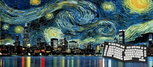 City of Stars - Van Gogh Art Mouse Pads