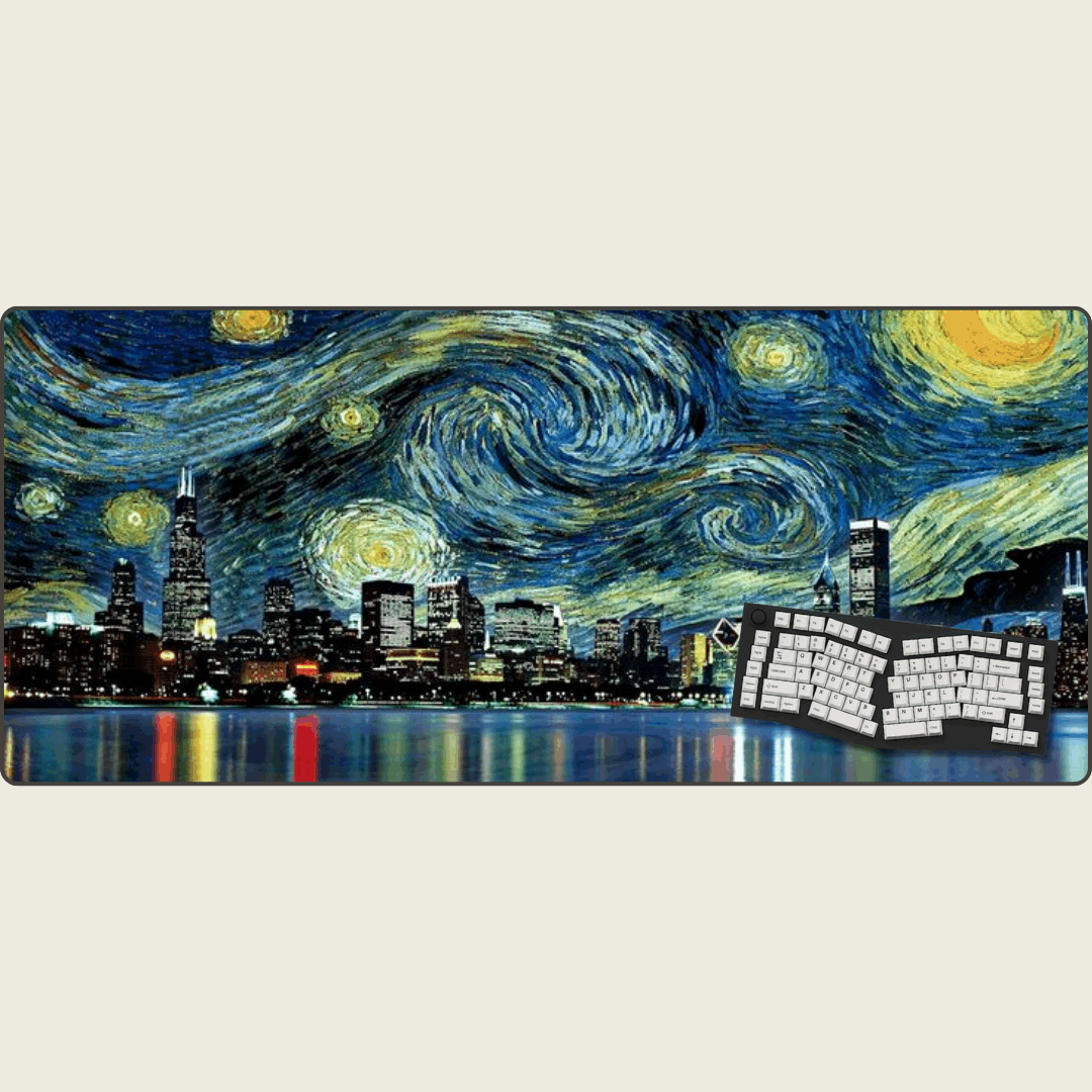 City of Stars - Van Gogh Art Mouse Pads